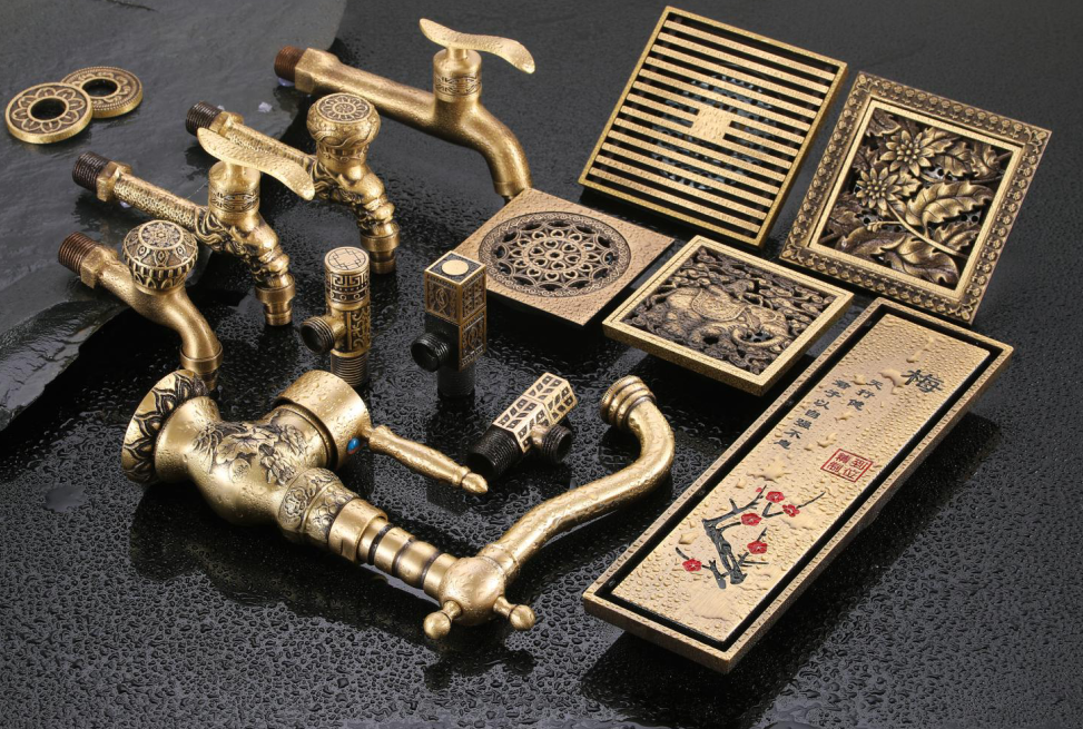 Son şirket vakaları hakkında Banyo İçin Zarif Pirinç Armatürler